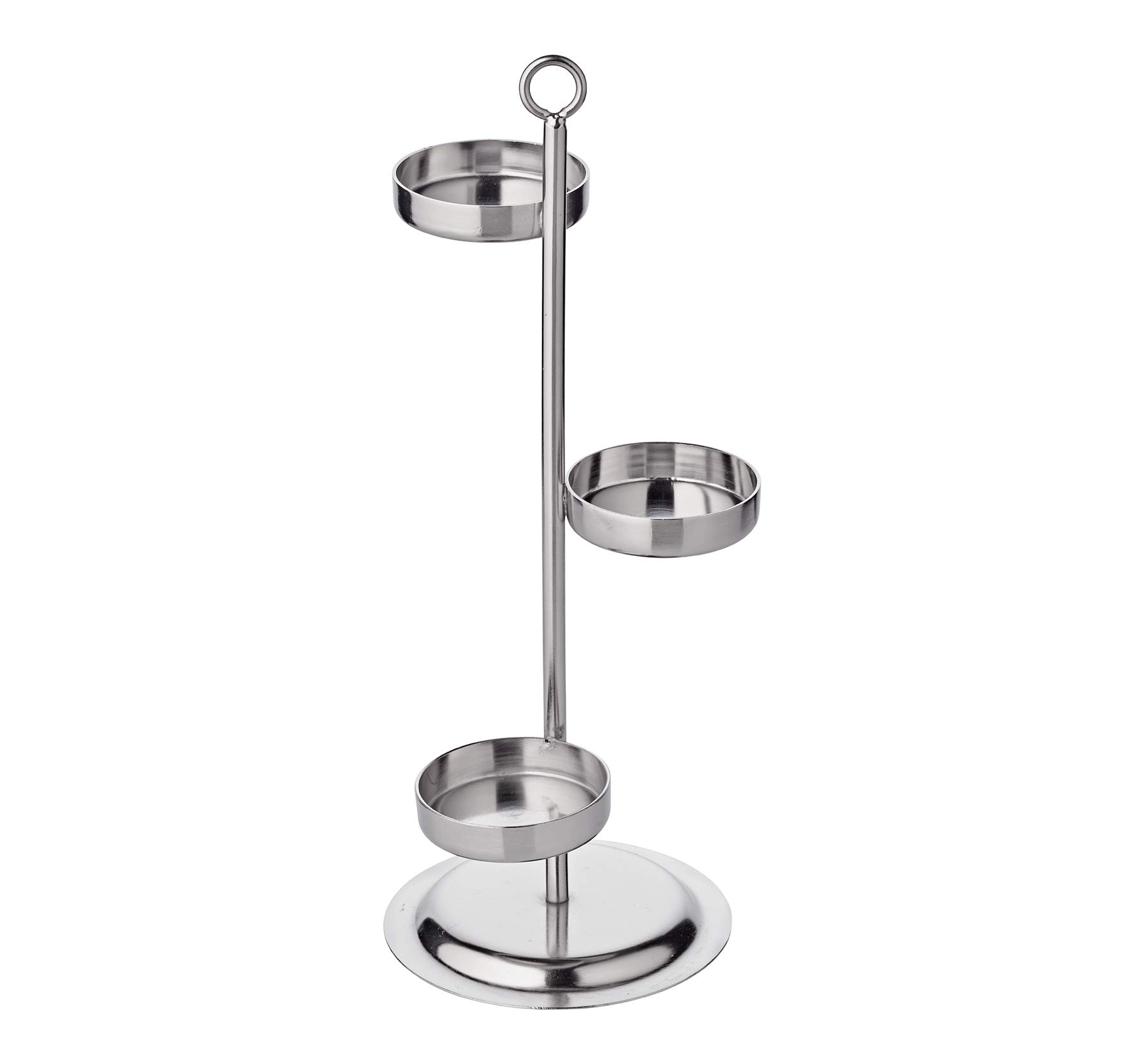 Porte-bougie/chauffe-plat Denver En Inox Nickelé - Hauteur 21 Cm - Pour Lanternes Et Décoration De Table
