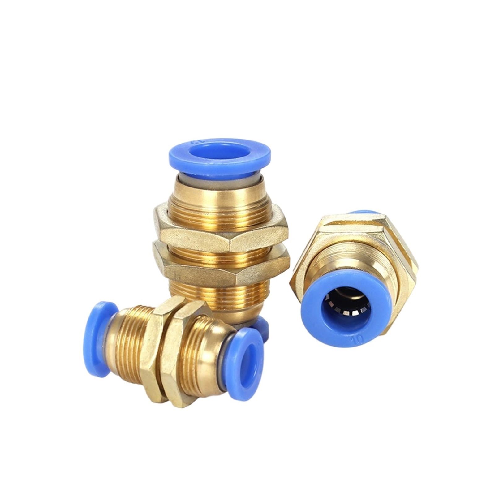 Raccordo rapido in ottone for tubo flessibile dritto PM Air Pneumatic da 4 mm a 12 mm di diametro esterno, con attacco rapido a pressione One Touch nel connettore del gas(PM10,10pcs)