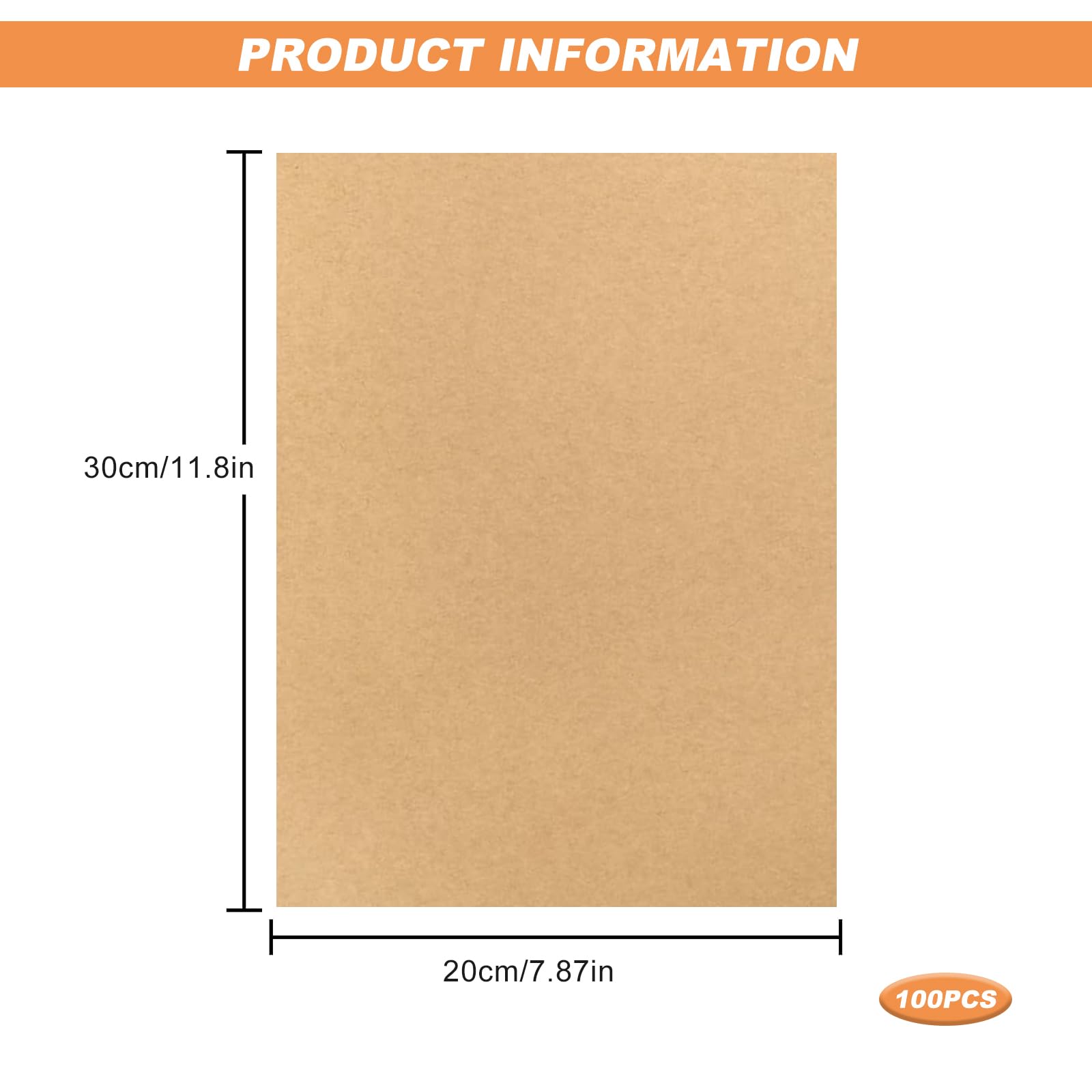 Parchment Paper for Baking Sheets 100pcs Non Stick Parchment Baking Cooking Paper Sheets Pre Cut for Air Fryer Oven 30cm x 20cm