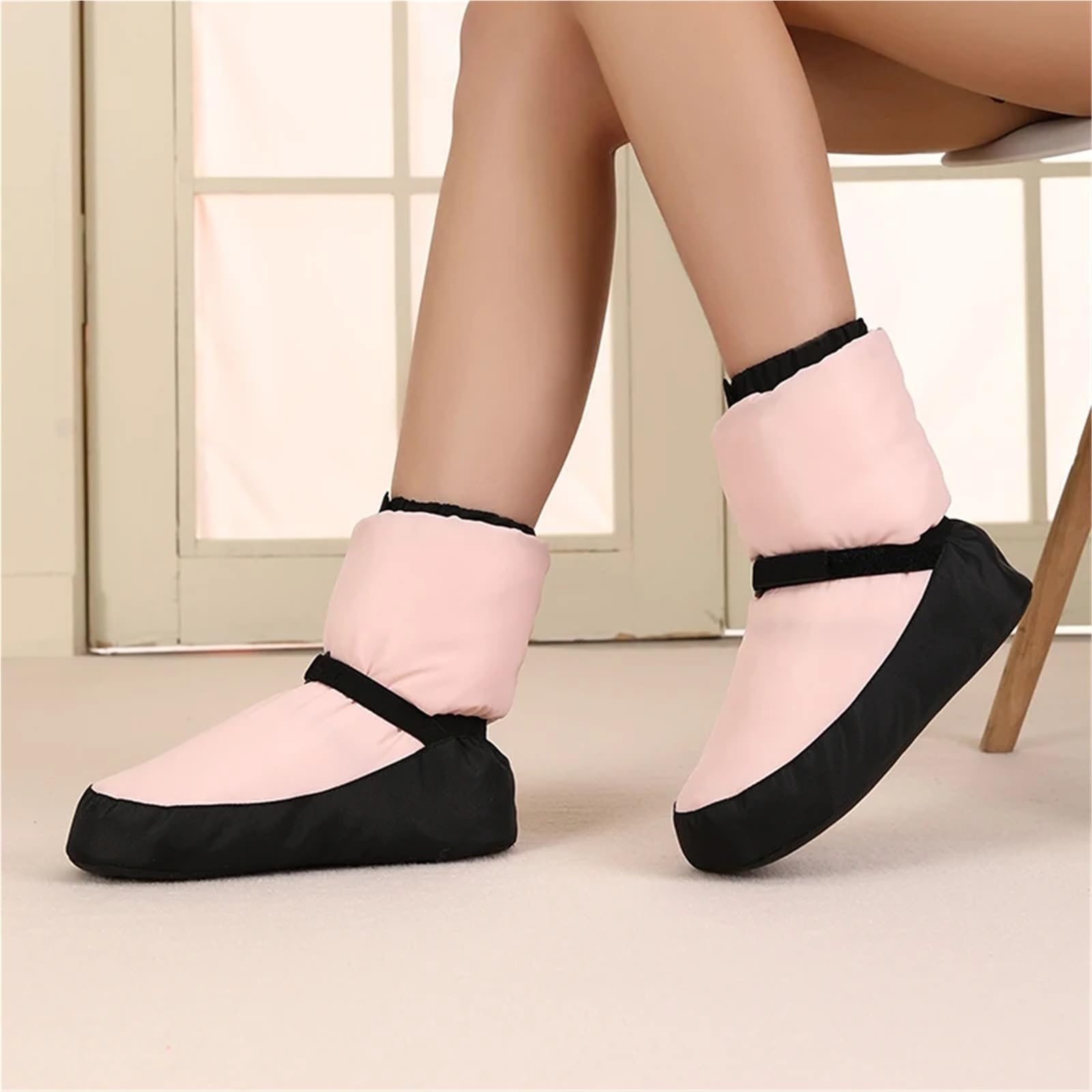 Zapatillas de ballet invierno for mujeres, niñas y jóvenes, ideales for la danza nacional. Botas algodón antideslizantes cálidas for ejercicios Para Entrenamiento de Danza en Invierno
