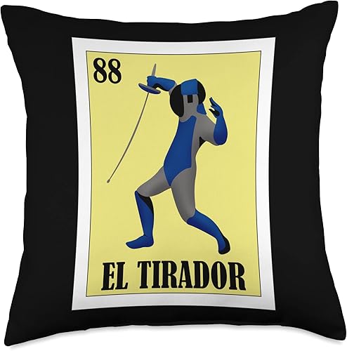 Miniatura 4 de Funny Mexican Design for Esgrima - El Tirador Throw Pillow