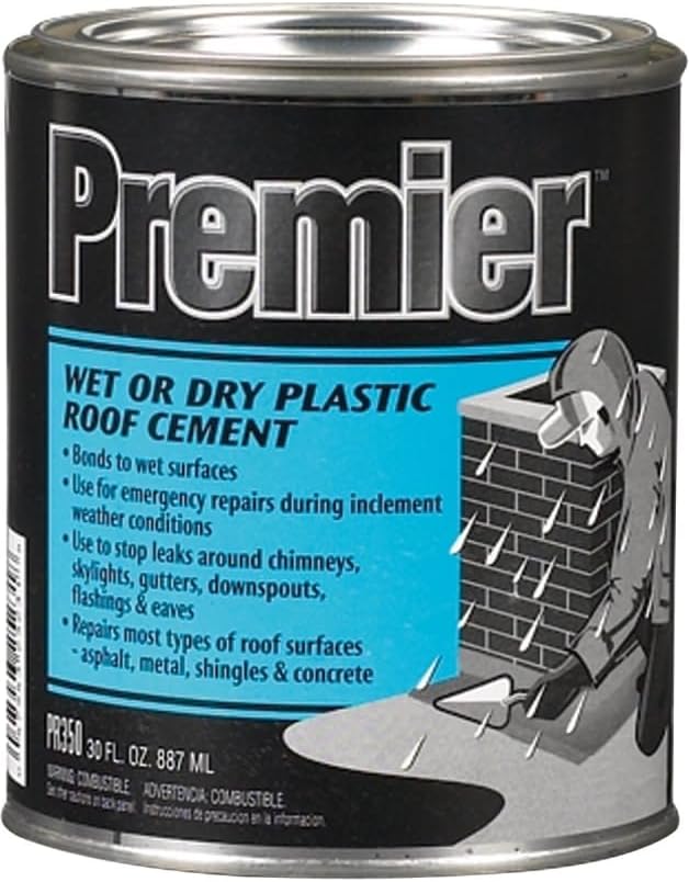 Cemento para Techos Henry PR350030 30 Oz Plástico Negro miniatura 1