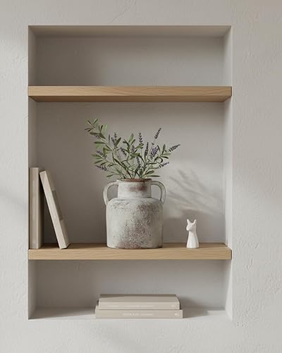 Miniatura 8 de Jarrón de cerámica con asas, florero rústico, decoración de mesa de granja, jarra de terracota envejecida para decoración del hogar, centros de mesa