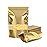 FireKylin 100 Pack Smell Proof Bags 4.7 x 7.9, Resealable Bags with Matte Window, Foil Pouch Stand Up Sealable Bags for Packaging(Gold)
