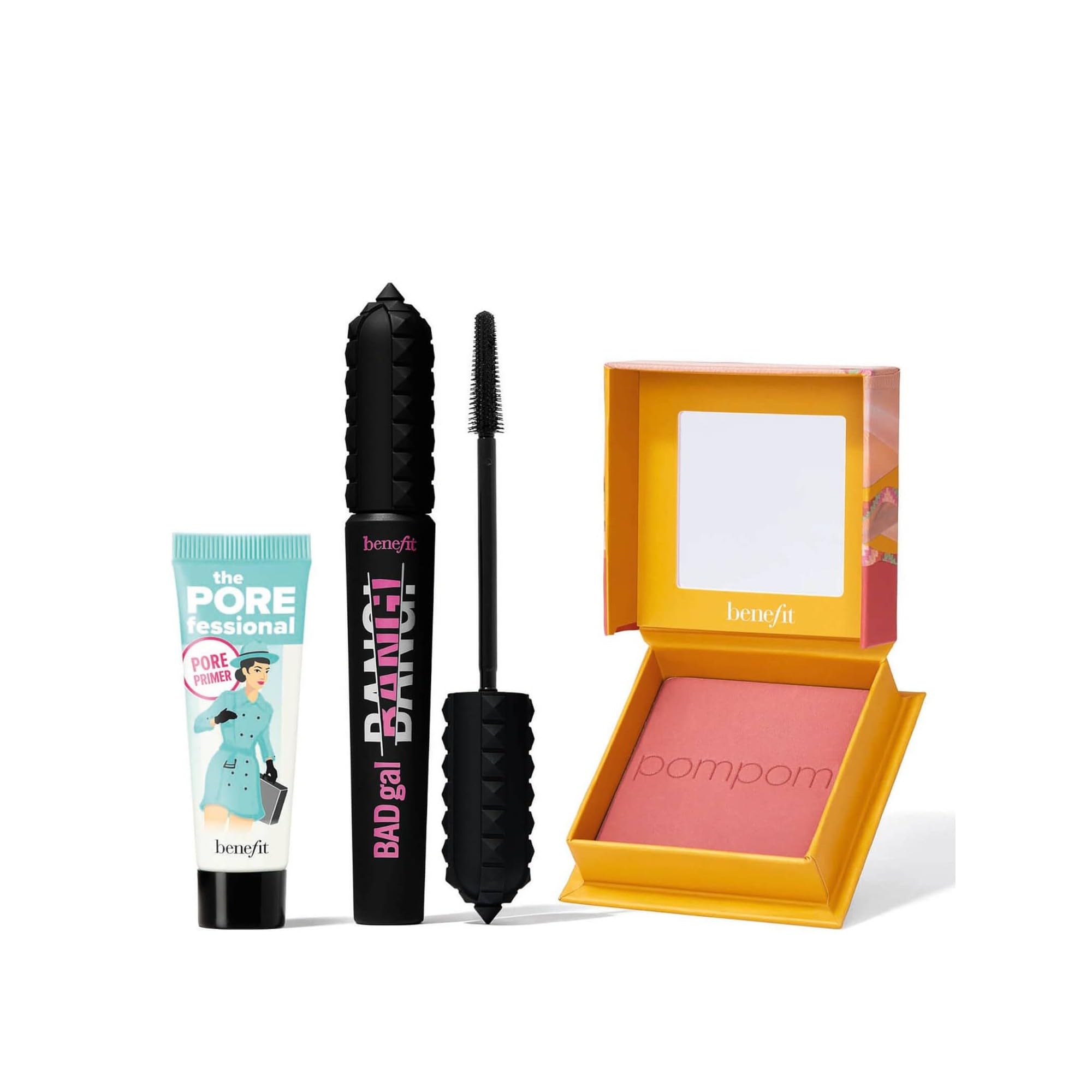 BenefitBADgal Season Make-up Set - Full-size BADgal mascara & blush plus mini POREfessional primer (Collection worth £67)