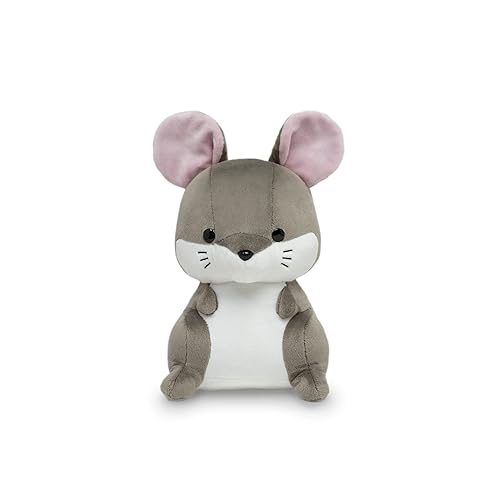 Bellzi Mouse Stuffed Animal - Soft Cute Stuffed Mouse Gray Plush Toy - Plushies and Gifts for All Ages, Kids, Babies, Toddlers - Mousi - Mousi