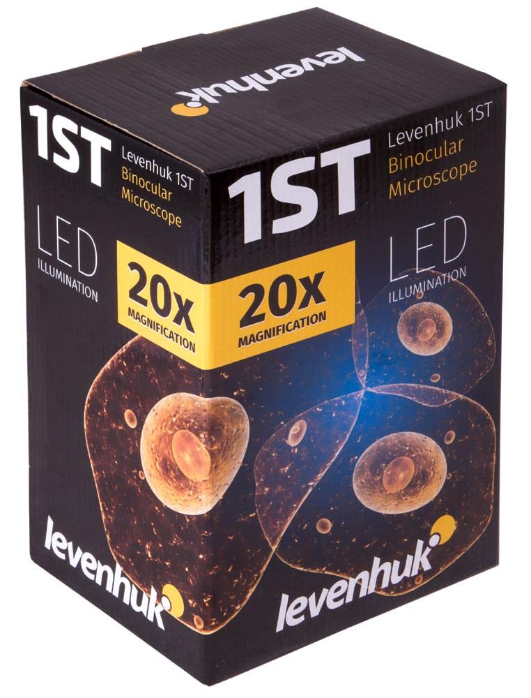Microscopio Estereoscópico Levenhuk 1ST para Niños para Observar la Estructura de Piedras, Monedas y Otros Objetos