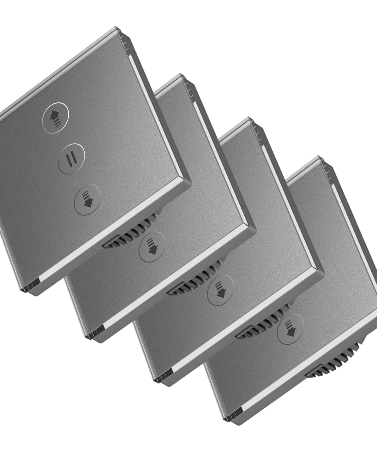 4 Pack Interrupteur Volet Roulant Connecté en Pourcentage, Interrupteur Tactile de Stores Commande Vocale, Programmation, Compatible avec Alexa/Google Home, Inatallation Facile