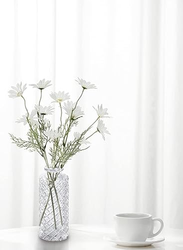 Miniatura 9 de Serene Spaces Living Juego de 4 jarrones plisados transparentes, jarrones para centros de mesa para decoración del hogar, eventos, bodas, fiestas,