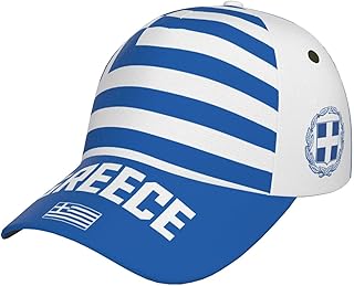 DABOYOZHZH Greece Flag Cool Greek Baseball Cap 3D Full Print Adult Unisex Adjustable Hat Soccer Patriotic Caps