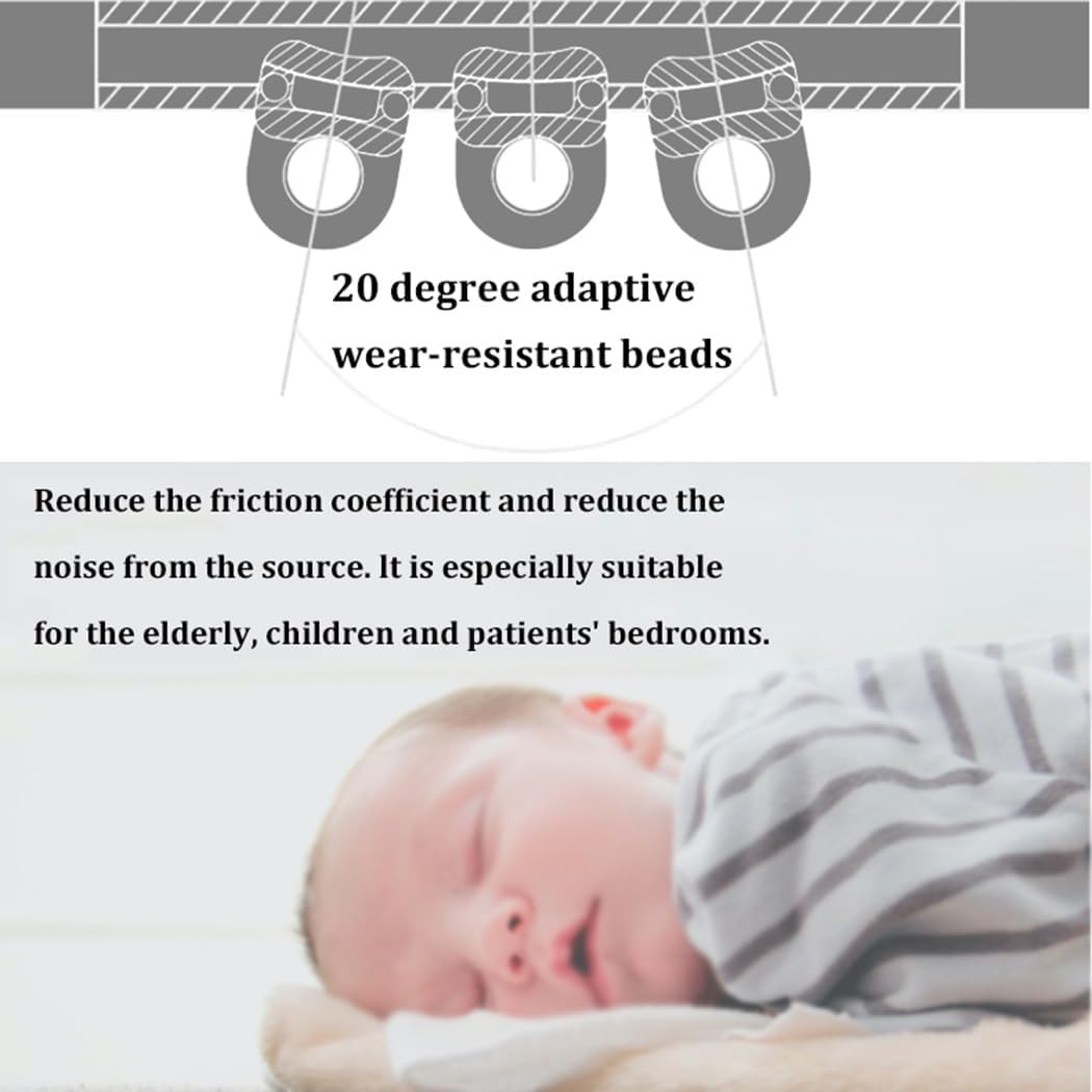 自己接着カーテンレール、ドリル不要、天井または壁取り付けカーテンレール（70〜600cm） - 天井カーテンレール、粘着カーテンロッ