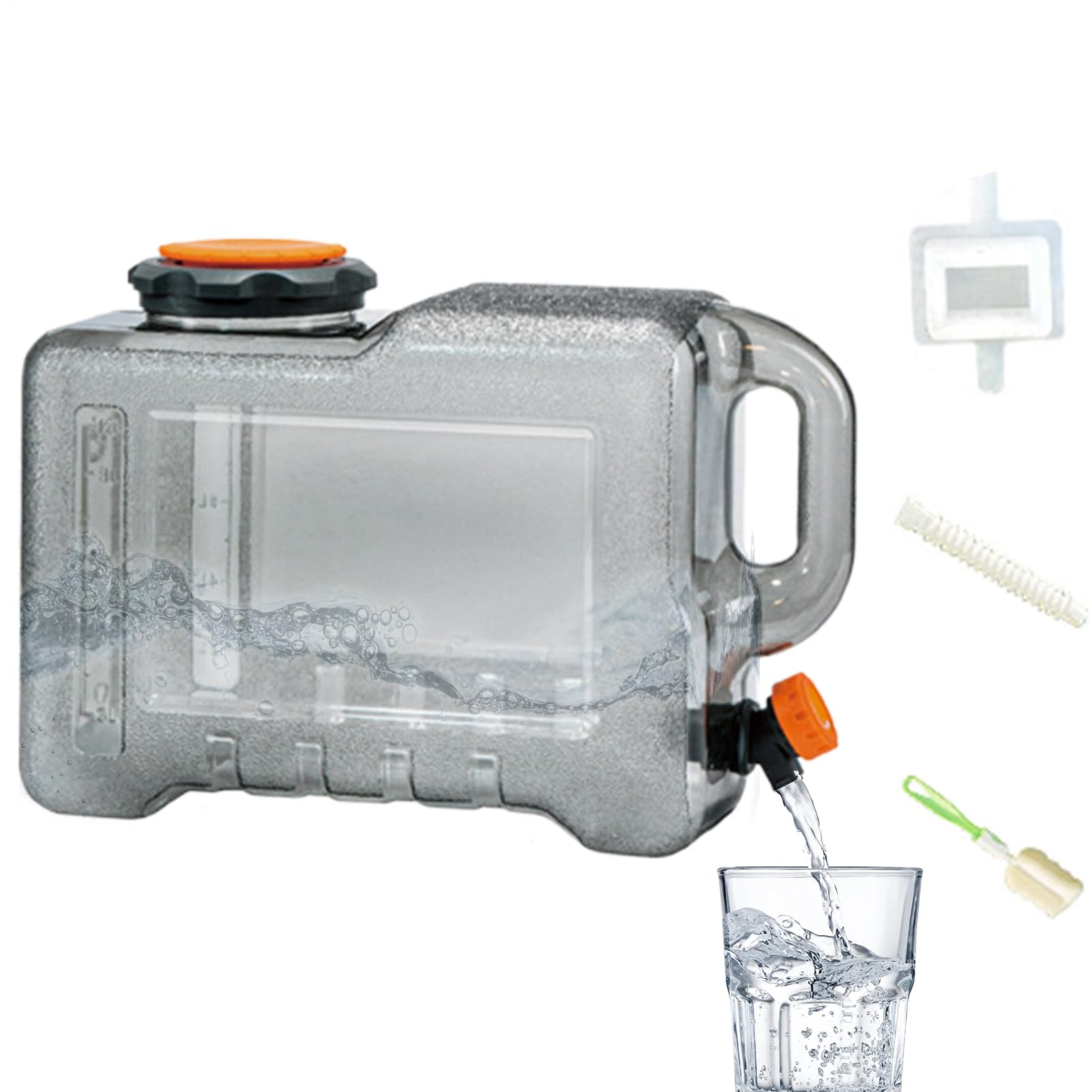Contenitore Acqua Grande Capacità, Materiale Alimentare, Ampia Apertura, | Serbatoio Acqua da Esterno Sicuro Per Viaggi In Auto Fai Da Te Barbecue Escursionismo Cucina In Fami