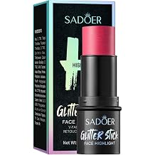 SADOER, Creamy, Highlight Stick, Buildable Radiance, Lugosa Rose, Quartz Rose, Mocha, Espresso, 6g #03 Quartz Rose