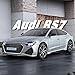 Haochi 1:24 Officially Licensed Audi RS7 Alloy Diecast Model Car - Opening Doors, Lights & Sounds with Horn, Pull Back Action, Shock Absorption, Steering & Foldable Side Mirrors (Grey)