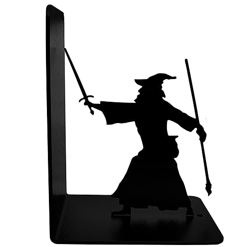 Decorative Bookends - Metal Book Ends - Black Finish -