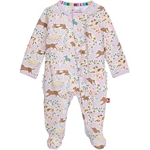 Magnetic Me Girls Modal Magnetic Baby Footie Pajamas