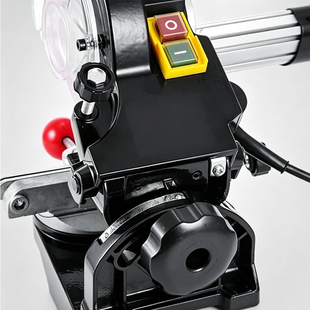 Afilador de Mesa para Cadenas de Motosierra, Dispositivo de Afilado para Cadenas de Motosierra | Ángulo Ajustable, Compacto y Portátil