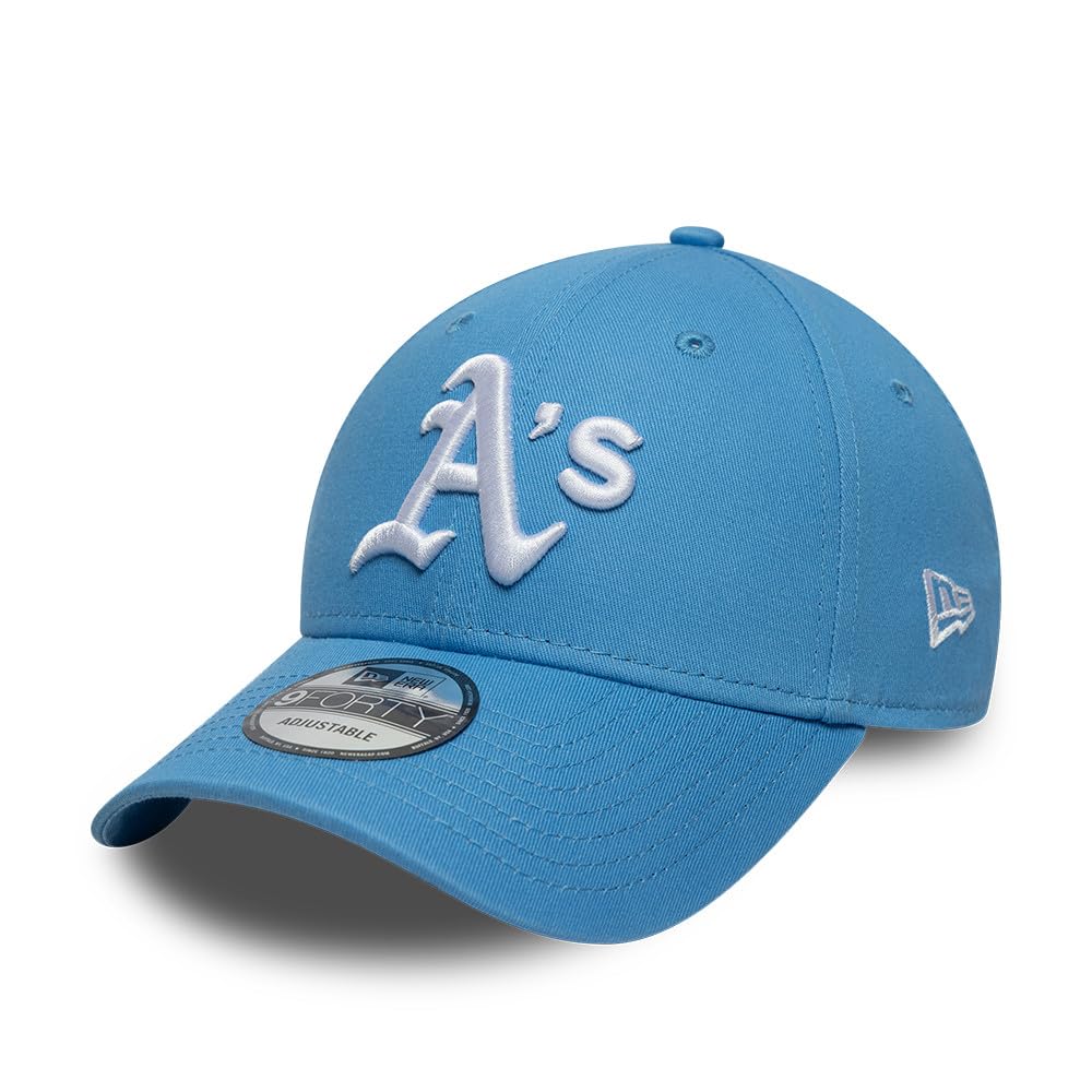 New Era Adult's 9Forty League Essential MLB Oakland Athletics Baseball Cap Hat Pastel Blue