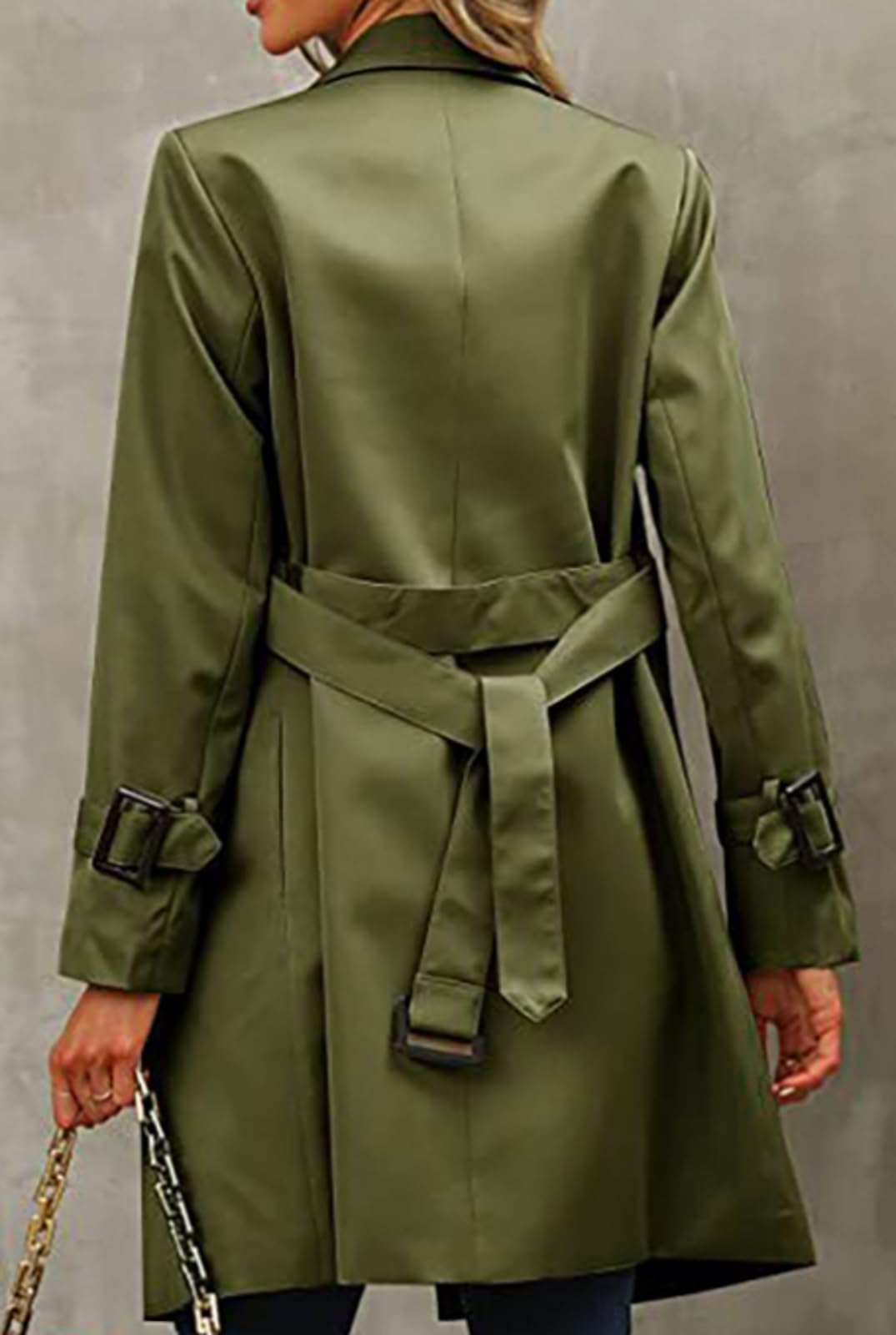 Gabardina De Mujer Moda Callejera Gabardina Casual Gabardina De Color Sólido Nueva Gabardina Cómoda