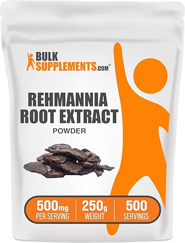 Miniatura 1 de BulkSupplements. Extracto de Rehmannia en polvo de raíz de Rehmannia, Rehmannia glutinosa, suplemento de Rehmannia, a base de hierbas, sin gluten,