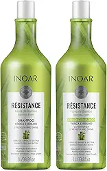 Inoar, Kit Resistance Bambu – Shampoo e Condicionador 1L, Fortalecimento e Crescimento Capilar, Hidratação e Brilho, Para Cabelos Danificados ou Quebradiços