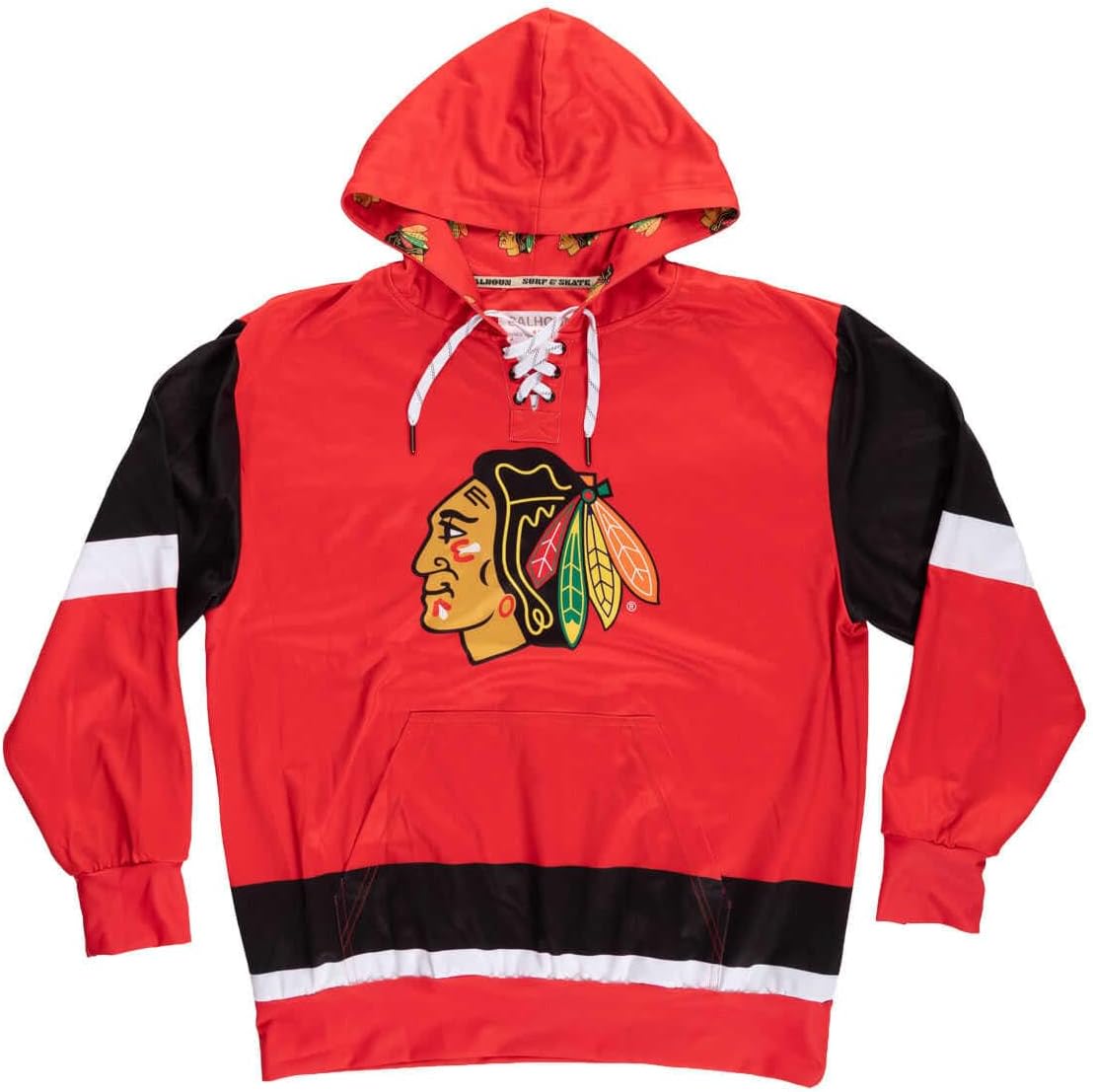 Calhoun NHL Men’s Lace-Up Hoodie – Officially Licensed Team Sweatshirt – Relaxed Fit, Premium Hockey Fan Gear