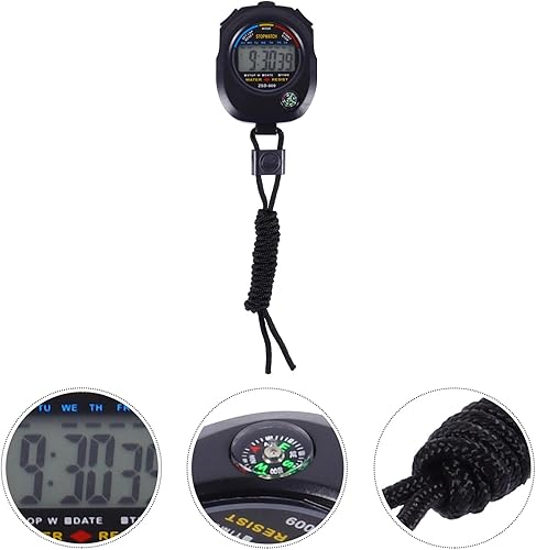 Miniatura 7 de Multi-Function Referee Sports Timer Lightweight Game Stopwatch Match Timer Practical Training Stopwatch for Running Basketball Football Black