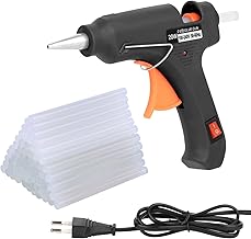 TNOMSNO Heißklebepistole, 20W Heissklebepistole mit 60 Stück Heißklebesticks 7mm x 100mm Mini Heißklebepistolen Klebepistole Set, Klebepistole für DIY, Handwerk und Schnelle Reparaturen