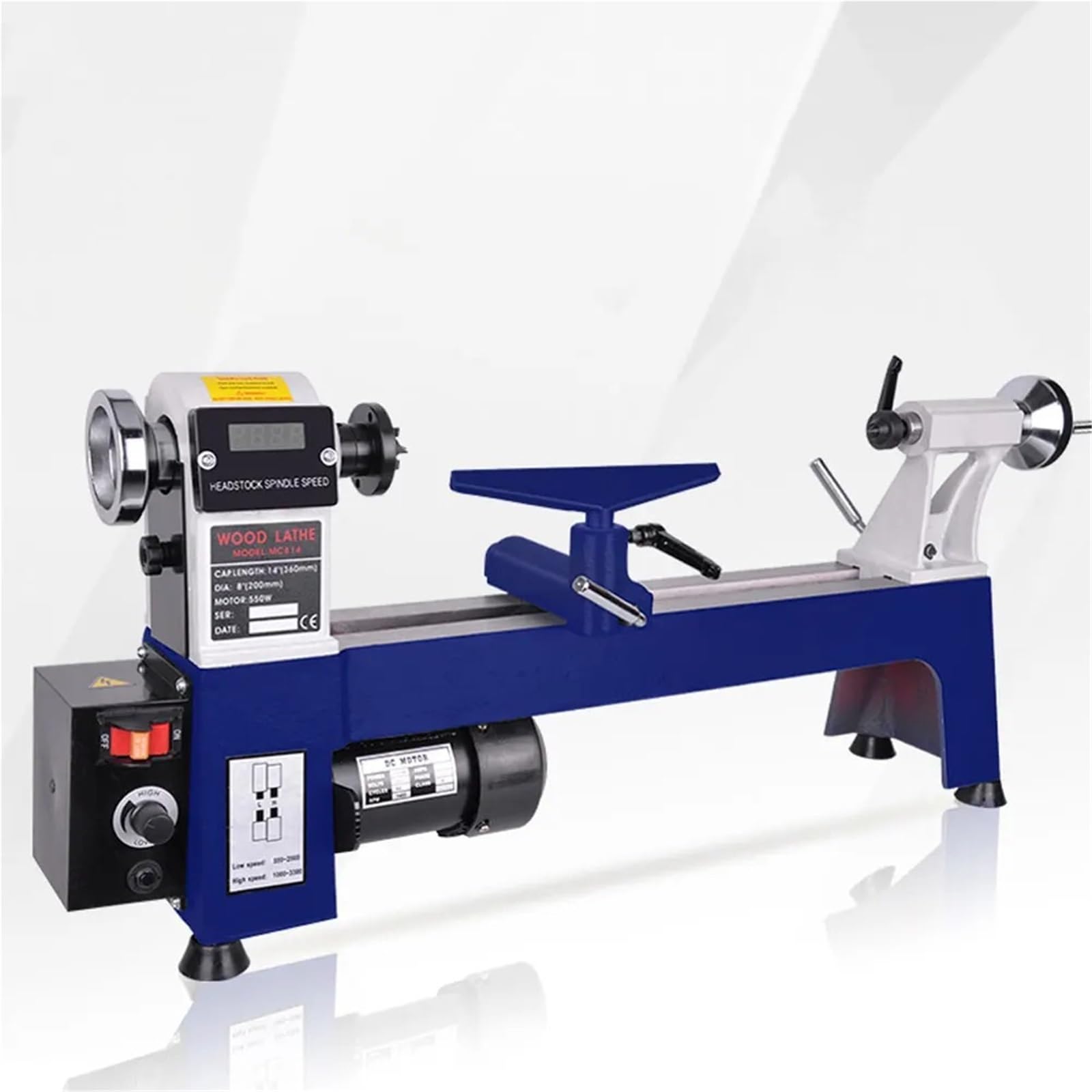 Mini tornio for la lavorazione del legno, piccola macchina for tornire for domestica multifunzione da 8 pollici for produzione di penne fai te Ad alte prestazioni