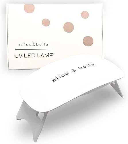 Miniatura 7 de Alice & Bella Paquete de uñas de color blanco lechoso – Kit de tiras de uñas de gel semicuradas con luz UV – Juego de esmalte de uñas blanco lechoso