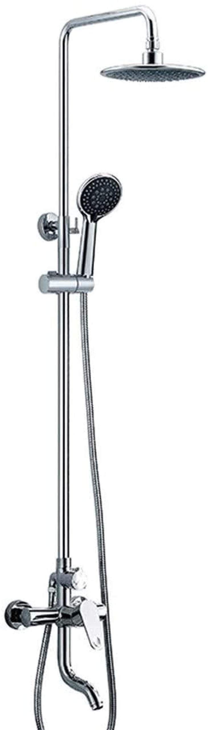 Ensemble de douche avec kit de pommeau de douche à main et système monocommande mixte