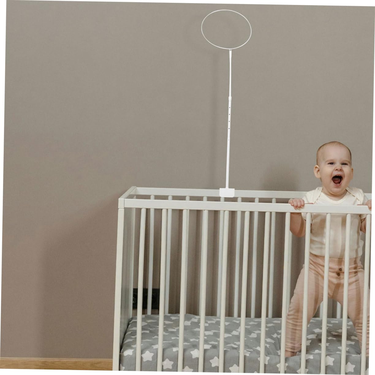 PRETYZOOM Soporte Resistente Mosquitera de Doble para Hierro Cuna Clip Instalación Fácil, 2 Juegos para Habitaciones Infantiles y Camping