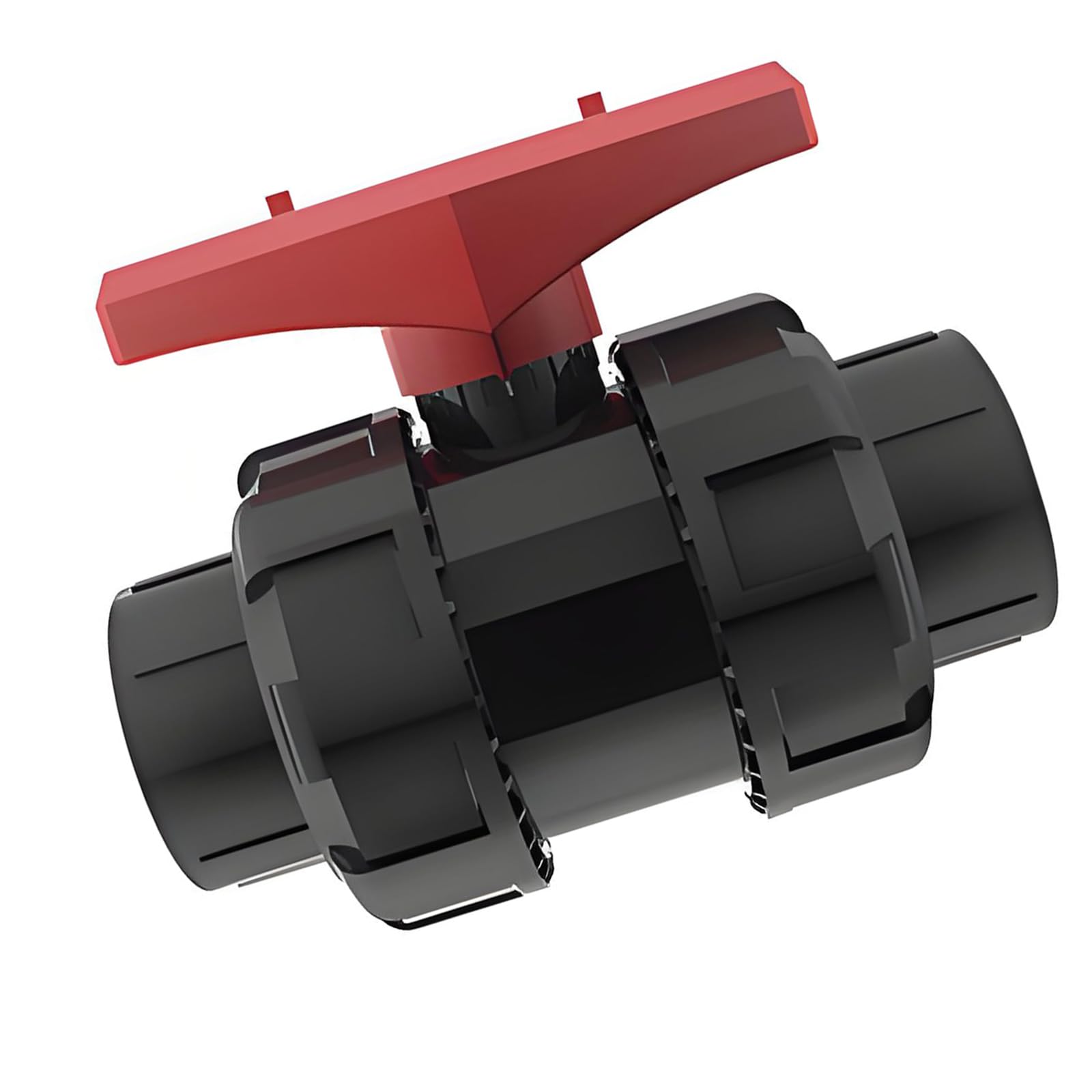 Kfwfuaee 40Mm Inline Shutoff Double Union Ball Fitting In Upvc For Aquarium Hard Pipe Plumbing, Water Line Access, And Upkeep Double Union Ball Shutoff Aquarium Plumbing Fitting Upvc Inline Hard Pipe Water Line
