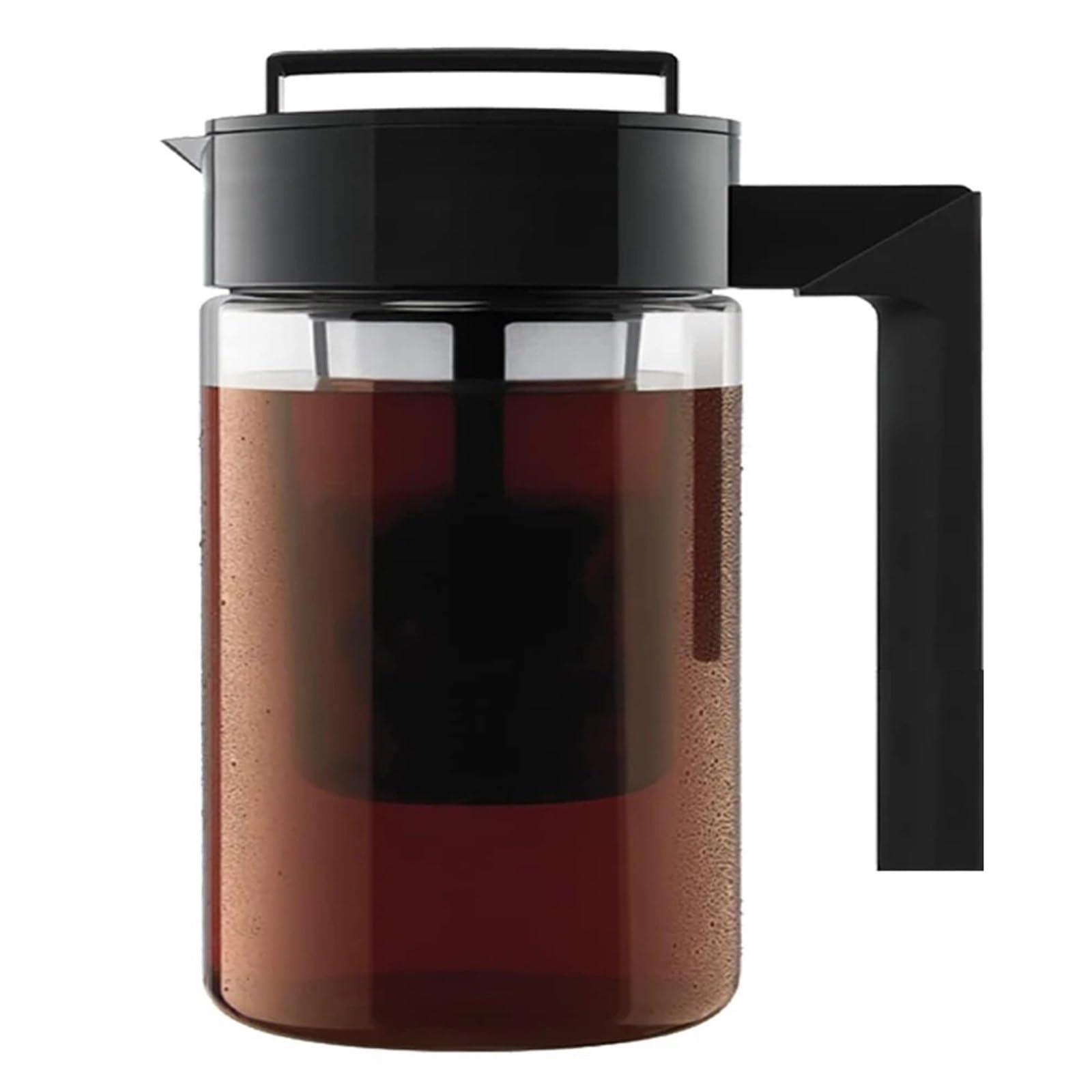 Cold Brew Kaffeekanne 1 stücke 900ML/1300ML/2000ML Cold Brew Iced Coffee Maker Mit Kaffeefilter Und Griff für kaltgebrühten Kaffee(2000ML)