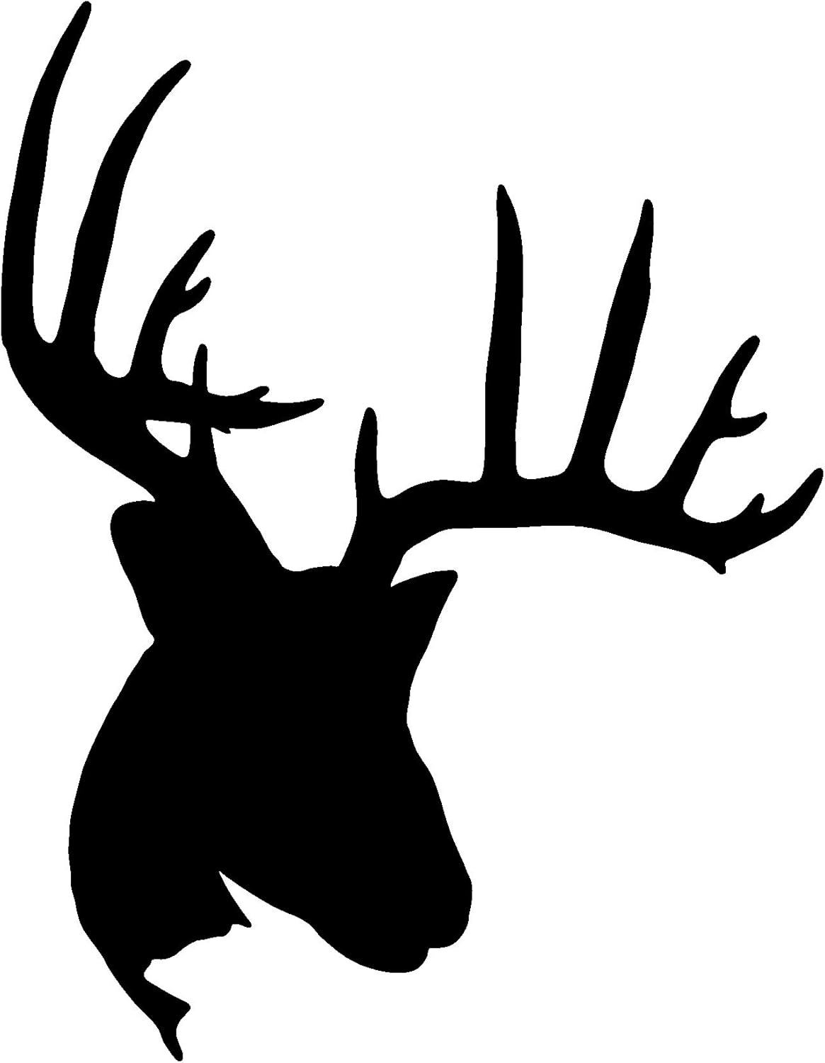 Front Black Deer Family , Deer Sticker , Deer Vinyl