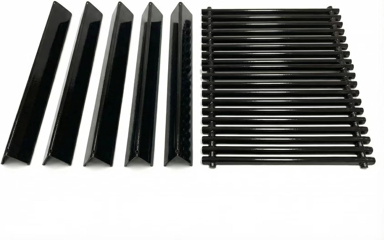 22.5 Inch 7536 Porcelain Steel Flavorizer Bars with 7527 Cooking Grates for Weber Spirit 300,E-310 & E-320, Spirit S-310 & S-320 Model,Grill Parts for Weber Genesis Silver B and C, Spirit 700