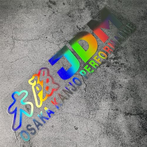 Image of Car Styling Vinyl Sticker for JDM Osaka Performance Decal Auto Front Rear Windshield Window Applique (Laser, 80cmx20cm)