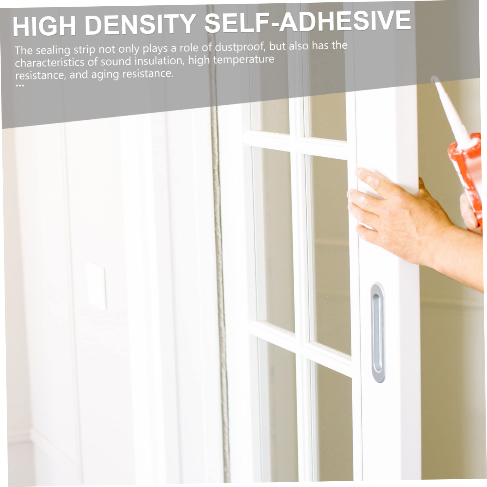 Veemoon 1 Set 3pcs Sealing Strip Doors and Windows Neoprene Foam Strip Garage Door