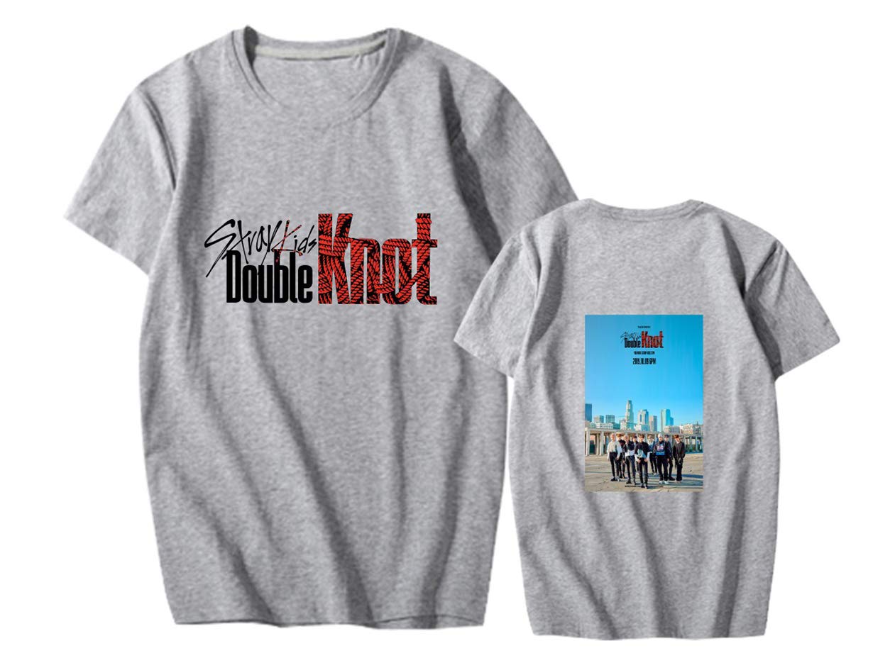Acefast Inc Stray Kids Shirt Double Knot T Shirt Kpop Felix Hyunjin Jisung Jeongin Minho Tee Shirt Tops Amazon In Clothing Accessories
