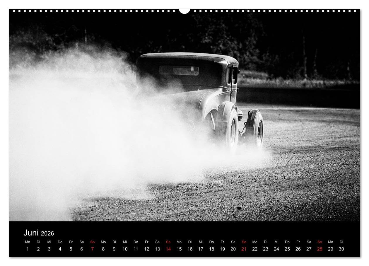 Hot Rods (hochwertiger Premium Wandkalender 2026 DIN A2 quer), Kunstdruck in Hochglanz: Ein Mann, ein Traum, ein Auto (CALVENDO Sport)