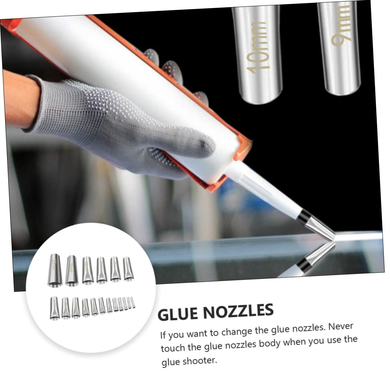 Housoutil Lot De 3 Buses De Calfeutrage Pratiques Autocollantes Pour Finition De Mastic En Acier Inoxydable Pour Décoration Intérieure 18 Pièces X 3