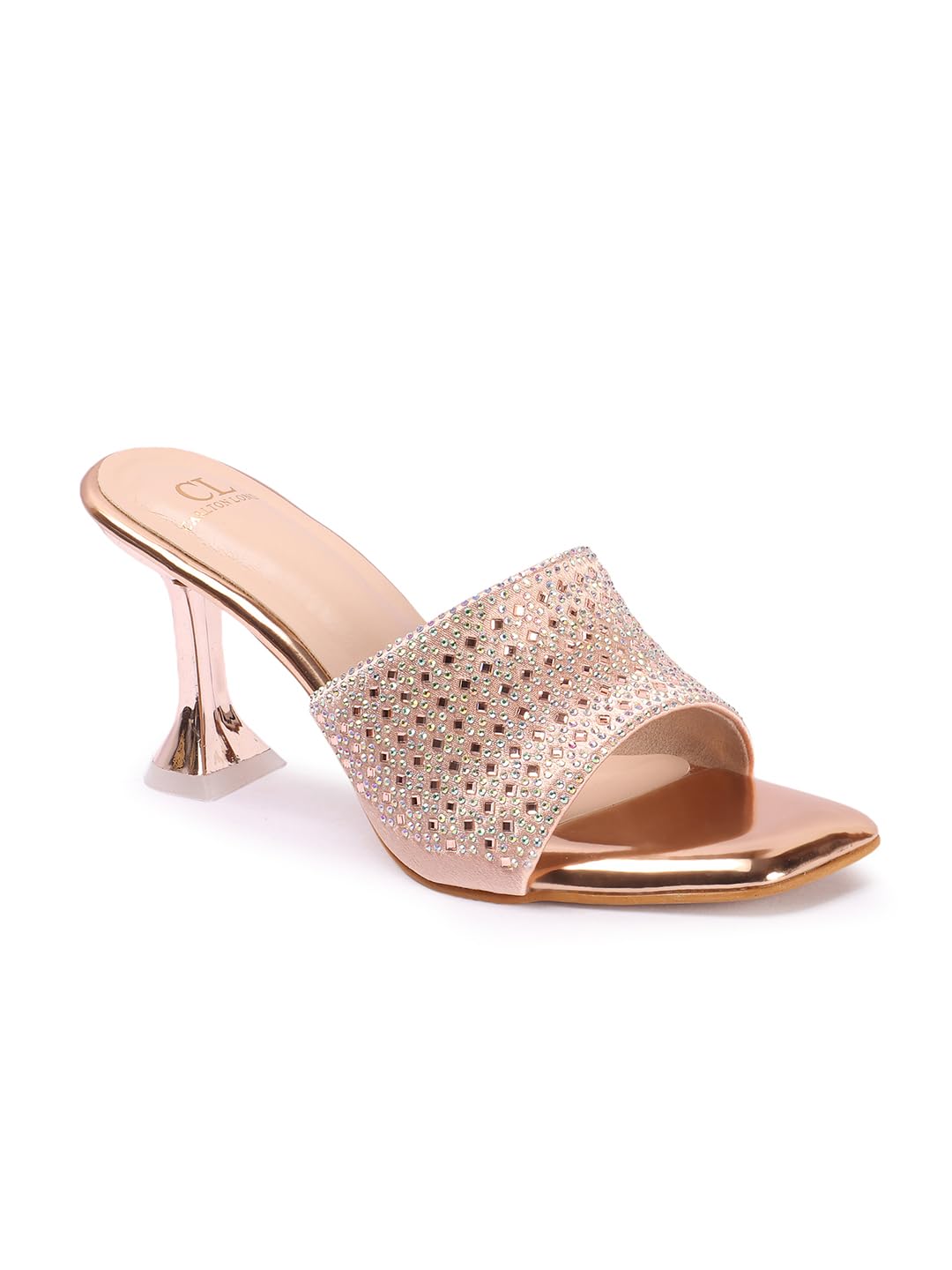 Women Stylish Embellished Sandal with Stiletto Heels, Square Toe for Party-image-38