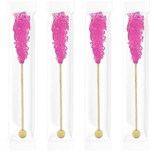 Miniatura 5 de Fruidles Rock Lollipops Pops Candy Suckers, variedad de sabores y colores surtidos, 5.5 pulgadas (algodón de azúcar, azul claro, paquete de 6)