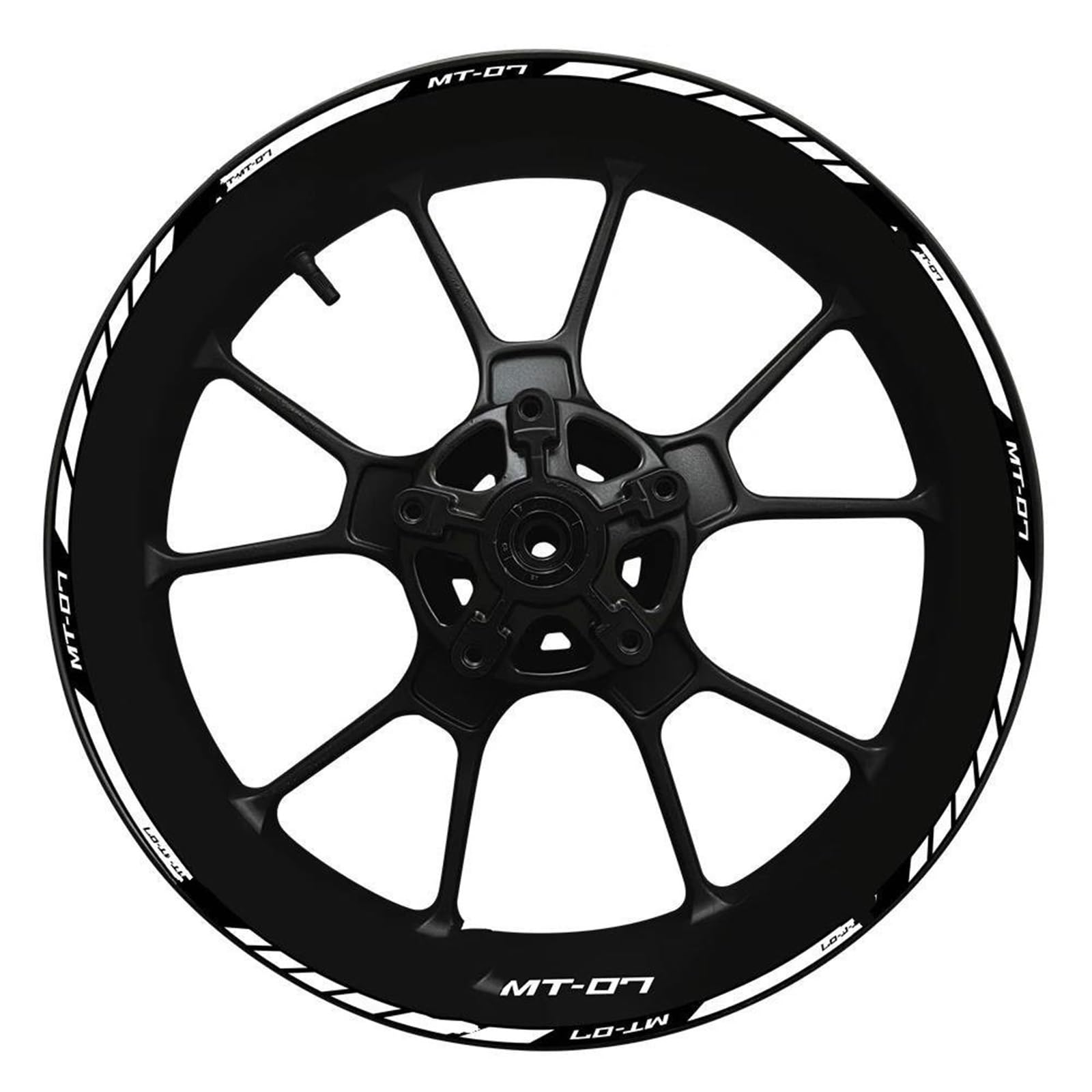 Wheel Hub Decal MT07 Set MT 07 Inner and Outer Rim Sticker 2022 for Yamaha MT-07(Color2)