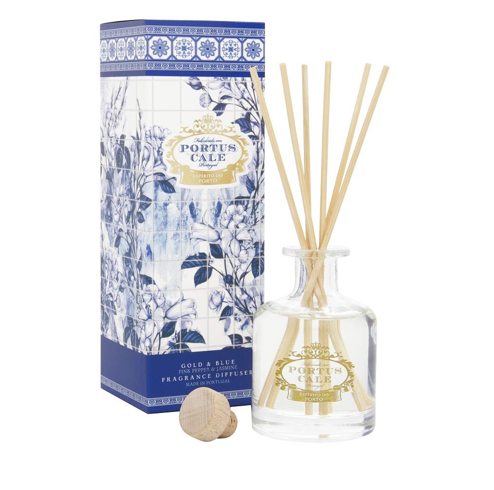 Gold & Blue Jasmine Fragrance Reed Diffuser 100ml
