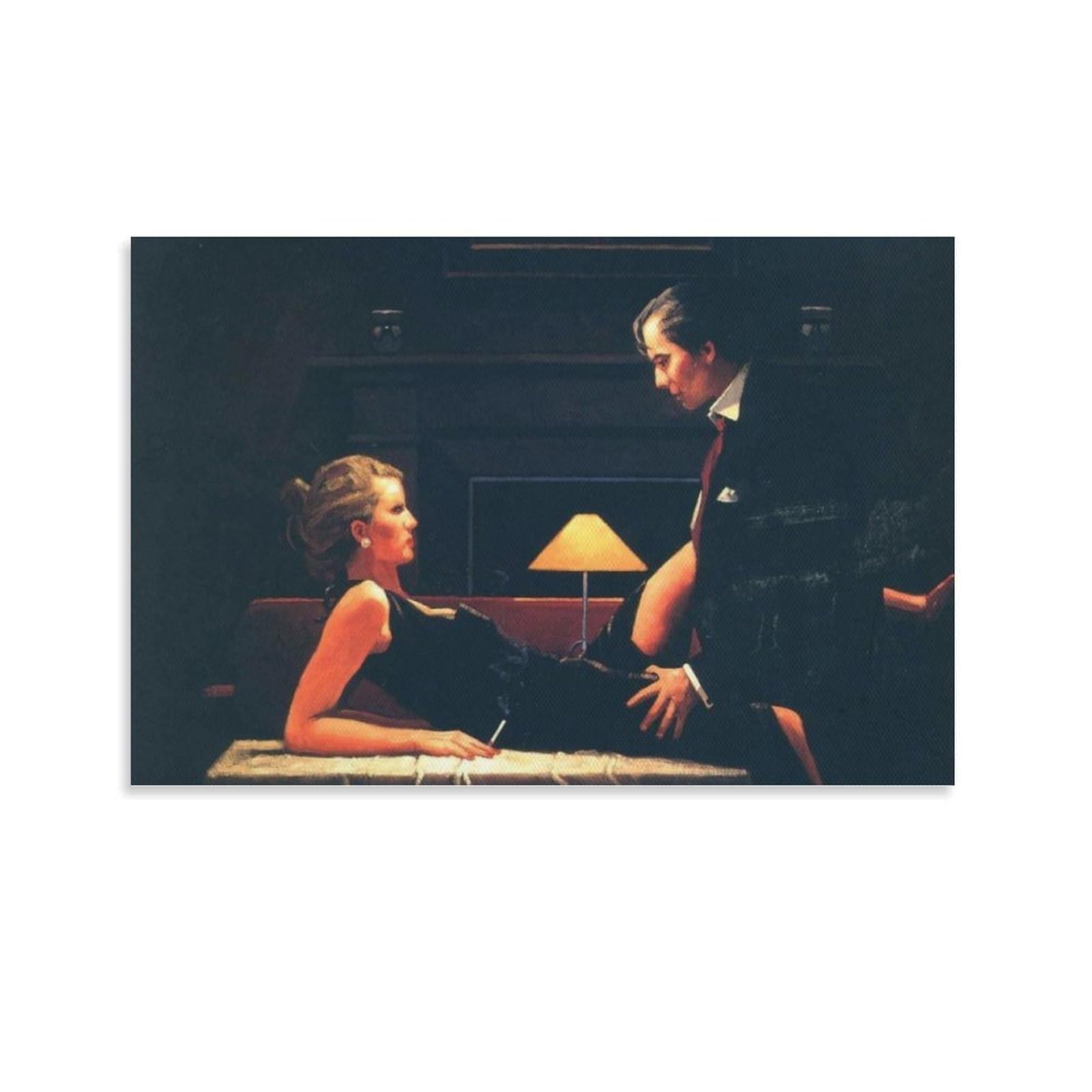 Passion Overflow by jack_vettriano Wall Art Prints Poster Poster Cool Artworks Painting Wall Art Canvas Prints Hanging Picture Posters 12x18inch(30x45cm) โ image 1