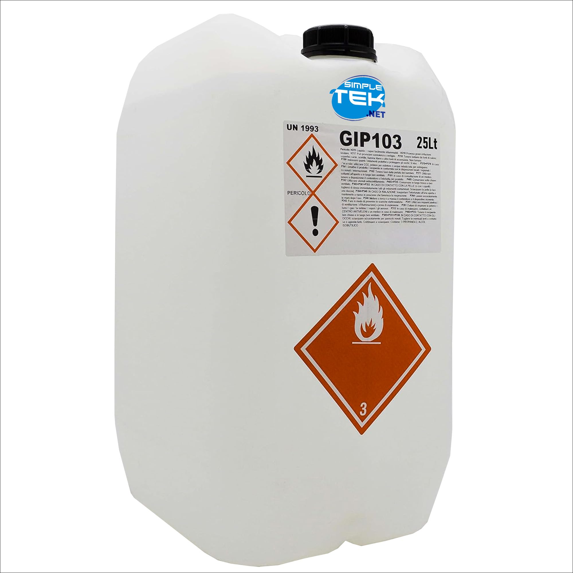 Zbiornik 25 litrów izopropanolu alkohol izopropylowy izopropanol 25 l zapewnia czystość aż do gorąca, ultradźwięki, tlenki tłuszczu, oleju, Flux Evapora Rasch