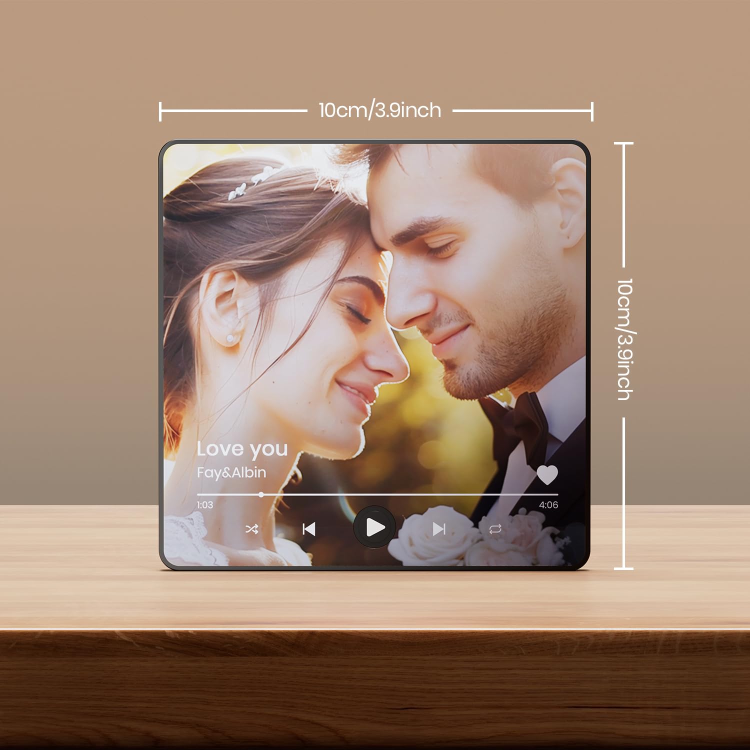 Imanes Nevera Musicales Personalizados Con Foto Y Canción - Regalo Original Para Parejas, Navidad
