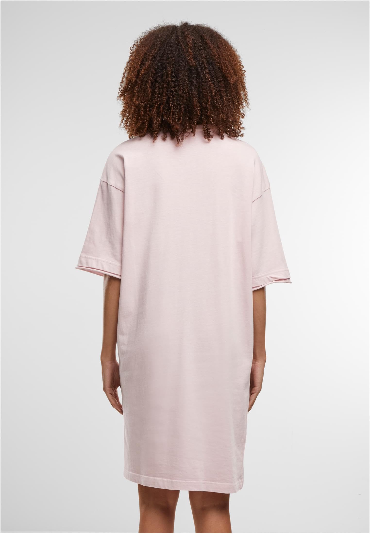 Urban Classics Damen Kleid Ladies Washed Jersey T-Shirt Dress, Damen-T-Shirt-Kleid aus gewaschenem Jersey, lockere Passform, Größen XS - 5XL