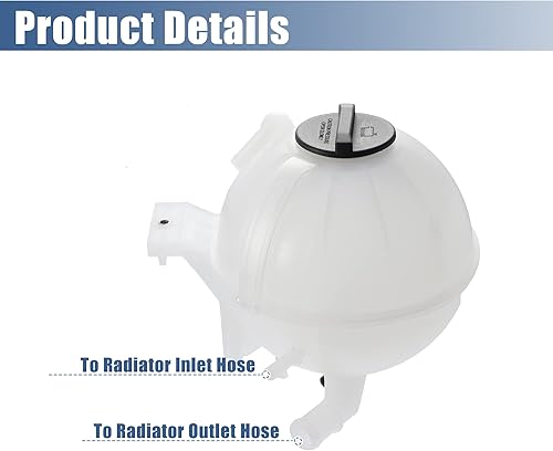 Miniatura 5 de X AUTOHAUX Tanque de depósito de radiador de refrigerante 9065010503 Botella de expansión de desbordamiento de refrigerante con tapa y sensor para